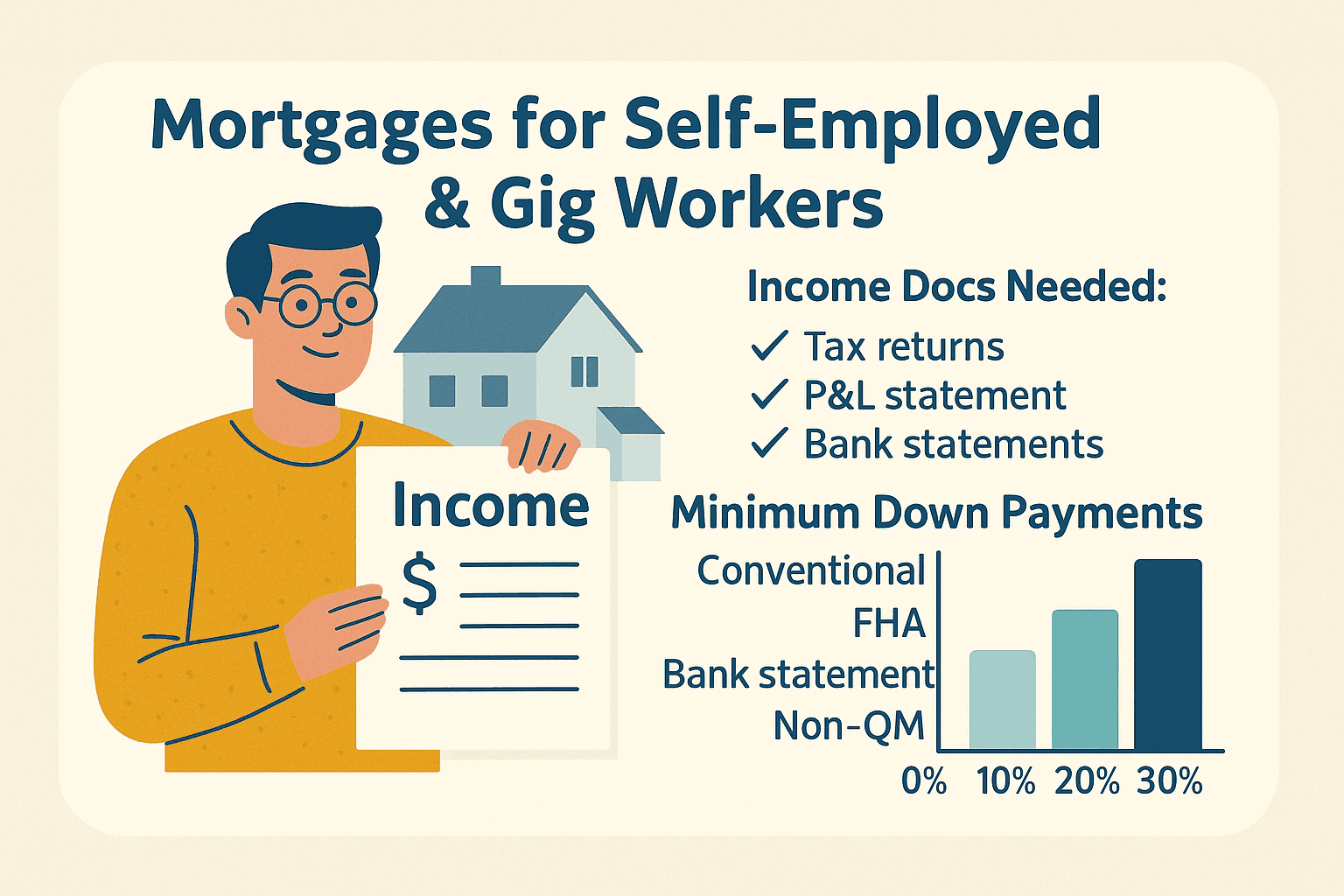 Mortgages for Self-Employed & Gig Workers: How to Qualify Without a Traditional Job
